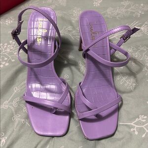 Lulu's Purple Strappy Heels